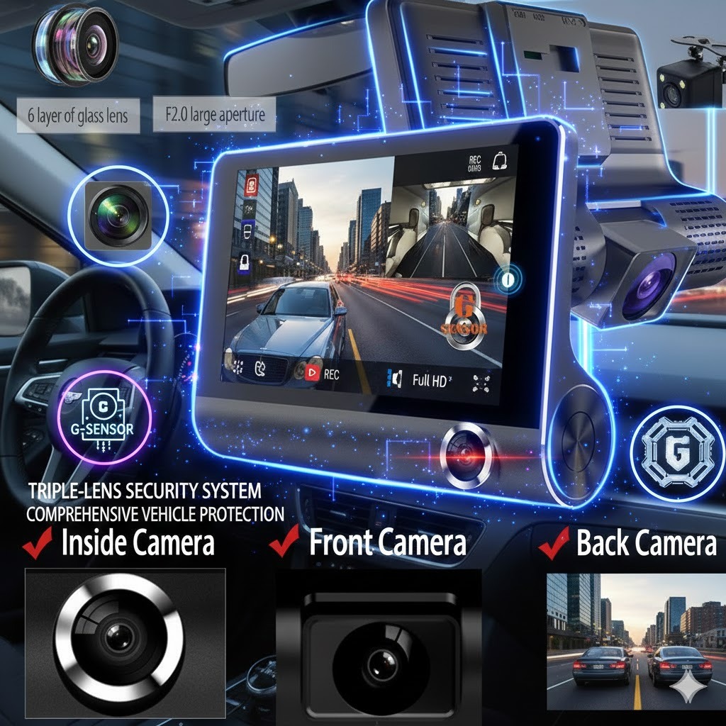 DTK03T RoadSecure Dual View Mirror